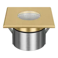 Emit Deck Light 85mm 6W RGBW 12/24V Square Open Brass Domus