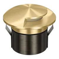 Emit Deck Light 85mm 4/6W Tri-Colour 12/24V 1-Way Brass Domus