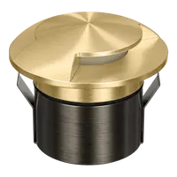 Emit Deck Light 85mm 4/6W Tri-Colour 12/24V 2-Way Brass Domus