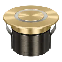 Emit Deck Light 85mm 4/6W Tri-Colour 12/24V Ring Brass Domus