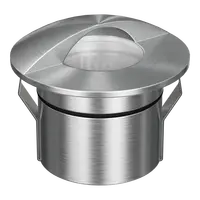 Emit Deck Light 85mm Tri-Colour 12/24V Eyelid 316 Stainless Domus