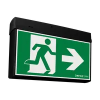 LED Exit Sign 24m 2.5W Maintained/Non-Maintained Black Domus