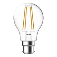 LED Filament GLS Globe A60 7.8W B22 Clear Dimmable 6500K Domus