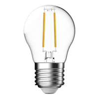 LED Filament Fancy Round G45 4.2W E27 Clear Dimmable 6500K Domus