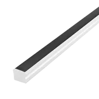 Omega-17 Surface LED Profile Black Diffuser White Per Metre Domus