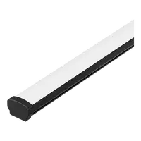Opti-SM Surface LED Profile Opal Diffuser Black Per Metre Domus