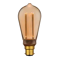 LED Retro Filament Pear Globe ST64 3.5W B22 Dimmable Domus