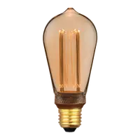 LED Retro Filament Pear Globe ST64 3.5W E27 Dimmable Domus