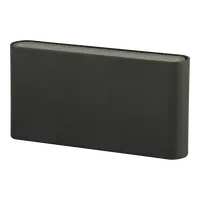 Lynx Exterior Wall Light 175mm 2x5W 240V IP54 Black Domus