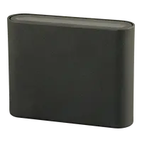 Lynx Exterior Wall Light 115mm 2x3W 12/24V IP54 Black Domus
