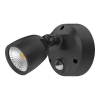 Muro-Eco-10S LED Exterior Spotlight 10W with Sensor Black Domus