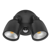 Muro-Eco-20S LED Exterior Spotlight 20W with Sensor Black Domus