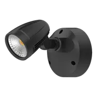 Muro-Max-16 LED Exterior Spotlight 16W Non-Sensor Black Domus