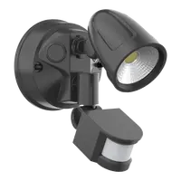 Muro-Pro-15S LED Exterior Spotlight 15W with Sensor Black Domus
