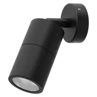Shadow Exterior Wall Light 1 Light Adjustable 12V Black Domus