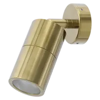 Shadow Exterior Wall Light 1 Light Adjustable 240V Brass Domus