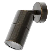 Shadow Exterior Wall Light 1 Light Adjustable 12V Bronze Domus