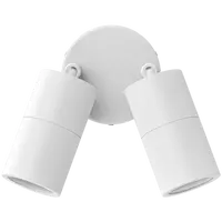 Shadow Exterior Wall Light 2 Light Adjustable 12V White Domus