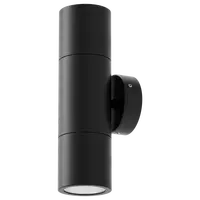Shadow Exterior Wall Light 2 Light 12V MR16 Black Domus