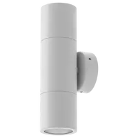 Shadow Exterior Wall Light 2 Light 12V MR16 White Domus