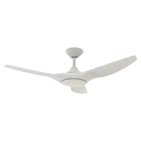 Strike 48 Inch 1220mm DC Ceiling Fan 3 Blade White/White Domus