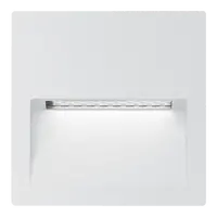 Zac-Pro 5 Recessed Square LED Step Light 5W 240V IP65 White Domus