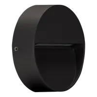 Zeke-Pro 5 Surface Mount Round LED Step Light 5W 240V Black Domus