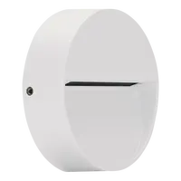 Zeke-Pro 5 Surface Mount Round LED Step Light 5W 24V White Domus