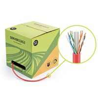 Cat6 Cable 305m UTP Solid Red Serveredge