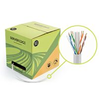 Cat6 Cable 305m UTP Solid White Serveredge