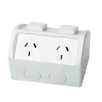 Weatherproof Double Power Point