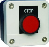 PUSH BUTTON - 1 SR STOP RED ON BUTTON - PB5-M114