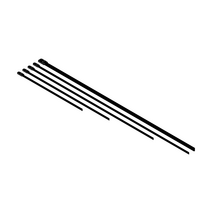 260 x 4.6mm Coated 316 Stainless Steel Cable Ties - 100 Pack