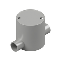 20mm Grey PVC 2-Way Deep Junction Box