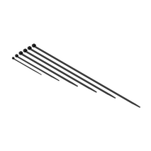 450 x 7.6mm Black Nylon Cable Ties - 100 Pack