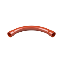 32mm Orange PVC 90° Sweep Bend
