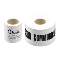 150mm x 500m White Communications Underground Warning Tape