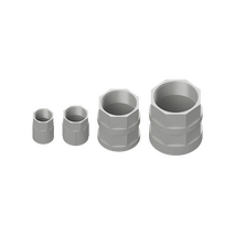 25mm Grey PVC Plain/Screw Coupling