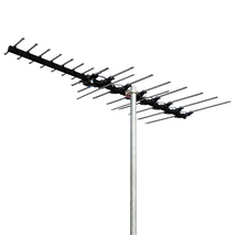 MAGNA Black High Gain 17 Element Hybrid Digital TV Antenna VHF/UHF (6-12)(28-40) with 50dB 4G/5G Filter