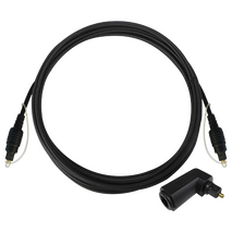 1m Toslink Male to Male Lead including Right Angle Adaptor