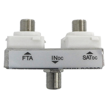 Diplexer FTA/Satellite (Suitable for Clipsal® Double Gang Plate) (5 Pack)