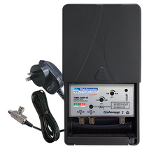 Masthead Amplifier VHF/UHF 34dB with 4G/5G Filter and Power Supply