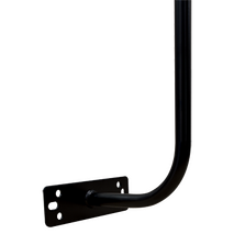 1.84m Curved Fascia Mount (200mm Protrusion) - Stainless Steel with Matt Black Powder Coating