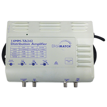 45dB UHF/VHF Terrestrial Distribution Amplifier with Internal Power Supply