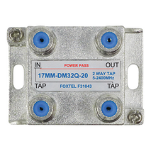 2 Way 20dB High Isolation Tap for MATV, TDT and Satellite