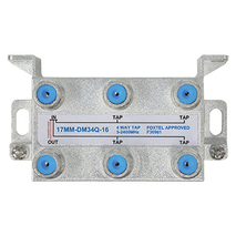 4 Way 16dB High Isolation Tap for MATV, TDT and Satellite