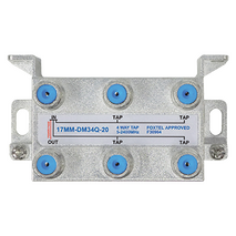4 Way 20dB High Isolation Tap for MATV, TDT and Satellite