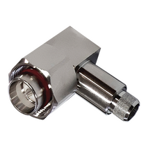 4.3-10 Right Angled Plug for LL400/LMR400 50 Ohm Spring Finger