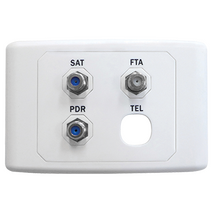 Satellite/FTA/PDR Outlet Plate