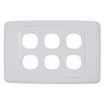 6 Way Outlet Plate including 5 Blank Inserts